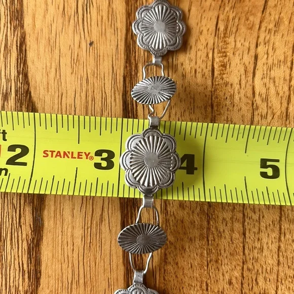 Navajo Silver Concho belt/necklace- Roger Skeet - Picture 13 of 14